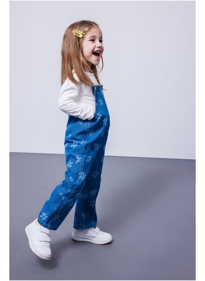DeFacto Babygirl Regular Fit Sleeveless Denim Overalls  - Image 3