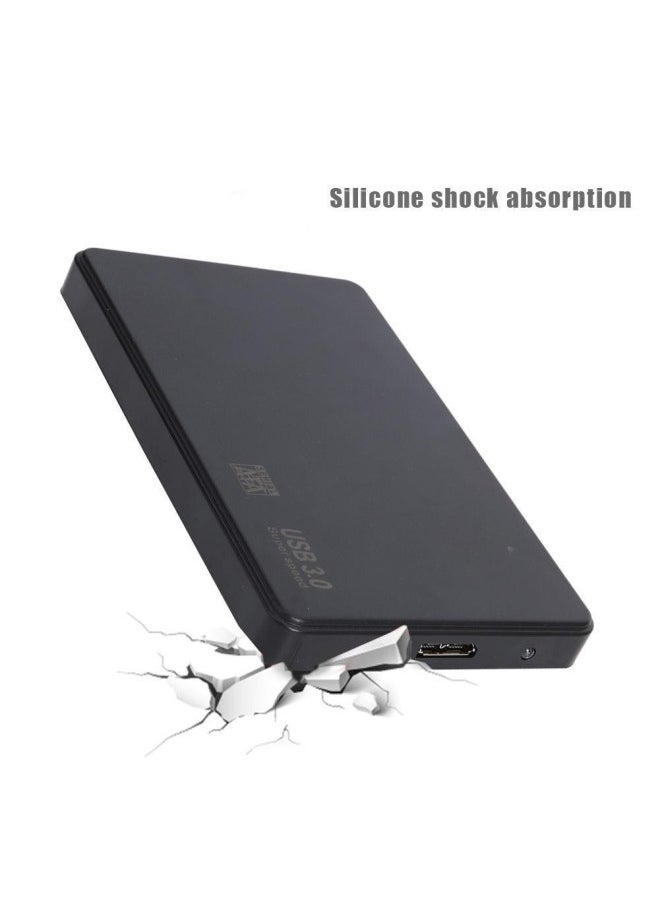 Generic Direct ABS Material Notebook 2.5inch SATA Mobile Serial Port High-speed USB3.0 External Hard Drive Box-Color:White  - Image 2