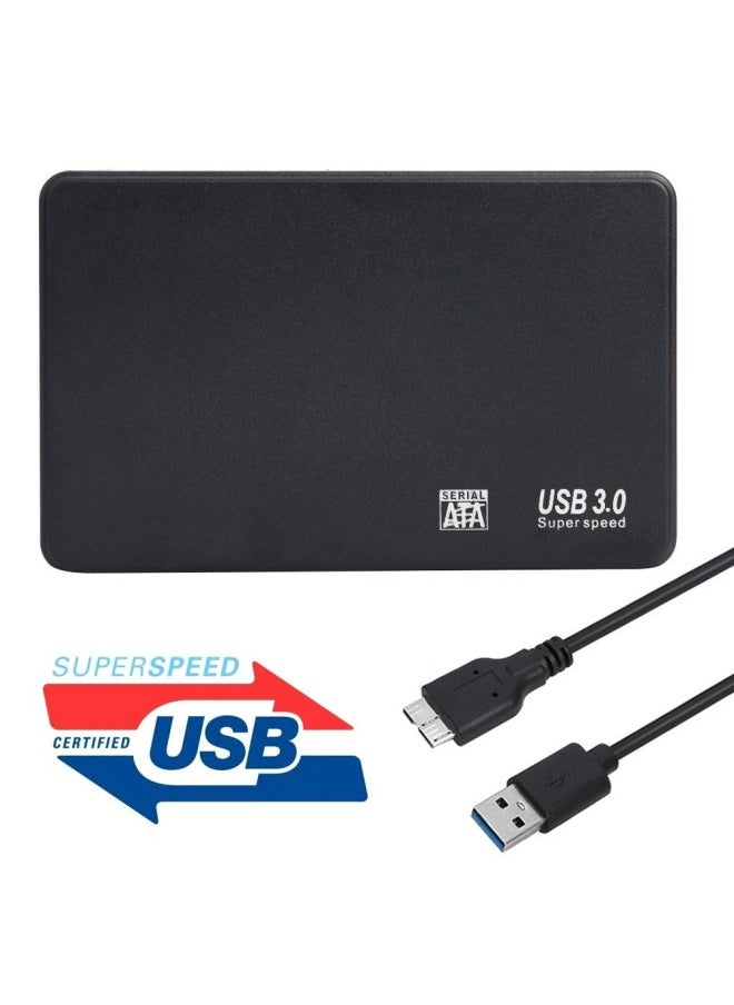 Generic Direct ABS Material Notebook 2.5inch SATA Mobile Serial Port High-speed USB3.0 External Hard Drive Box-Color:White  - Image 4