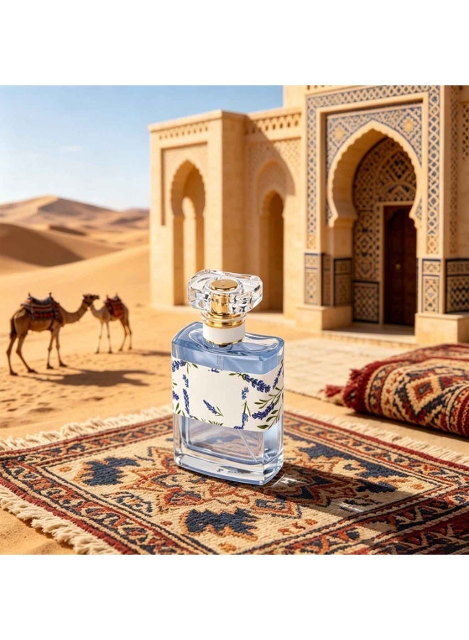 زيت عطري يدوم طويلاً ٥٠ مل للنساء، عطر زهري فاخر مع الخزامى والمسك، رائحة راقية، مثالي للمناسبات المسائية والرومانسية - Image 4