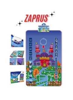 Muslim Prayer Mat for Kids Learning & Education - Interactive Electronic Rug with Prayer Guidance & Multi-Language Audio Carpet (110x70cm)