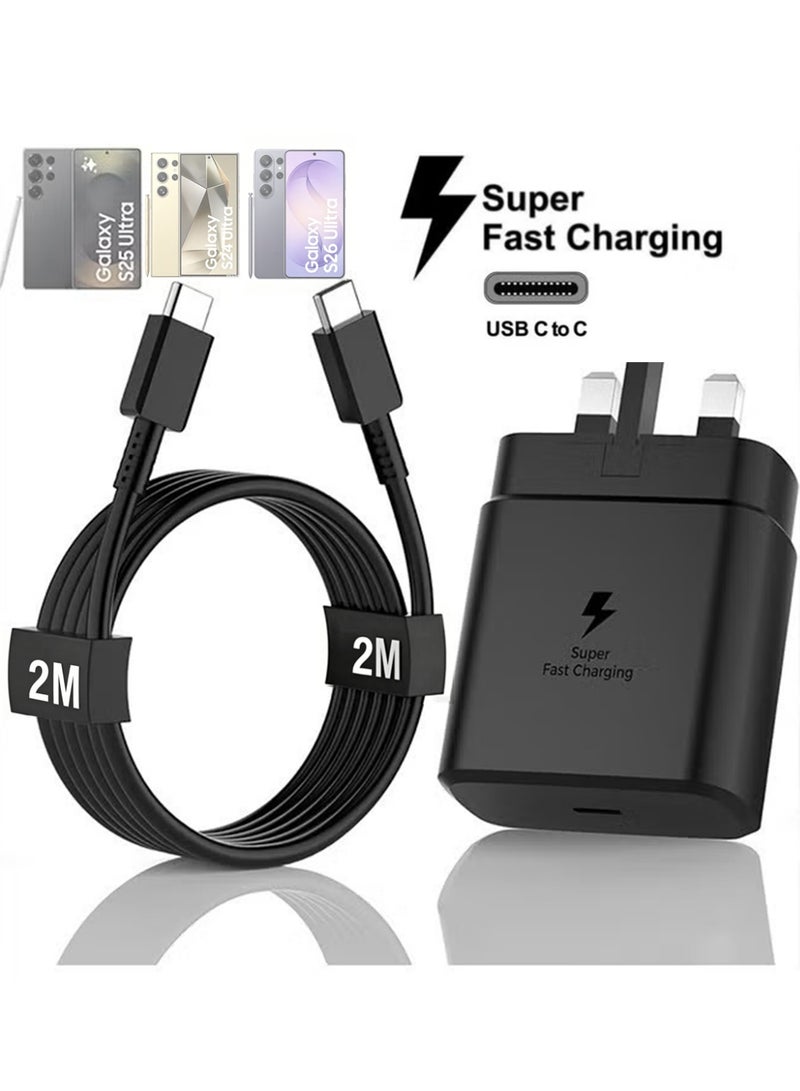 X-level 45W Super Fast Charger for Samsung Galaxy S26 Ultra/+/Plus, S24 U ltra, S23 Ul tra, S25 Ultra, A56, A36, Honor Magic 7 Pro, 7 Lite, 6 Lite, X6b, 200, Google Pixel USB C Plug 5A Charging Cable, PPS PD 3.0 Charge - Image 1