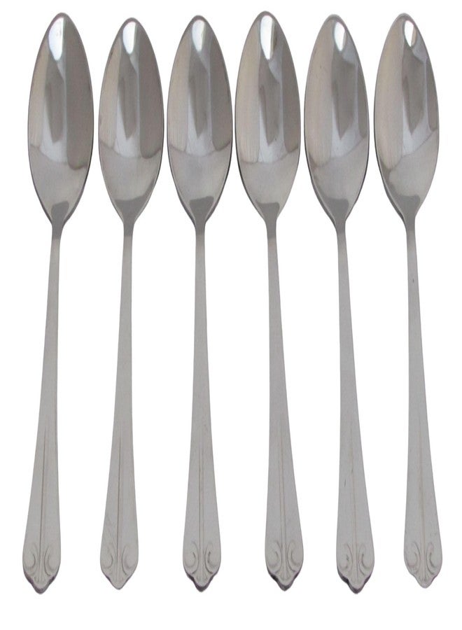 Olrada Stainless Steel Spoons Set of Dinner Spoon Food Grade Silverware for Home & Kitchen (6 Pcs Hook Spoon)