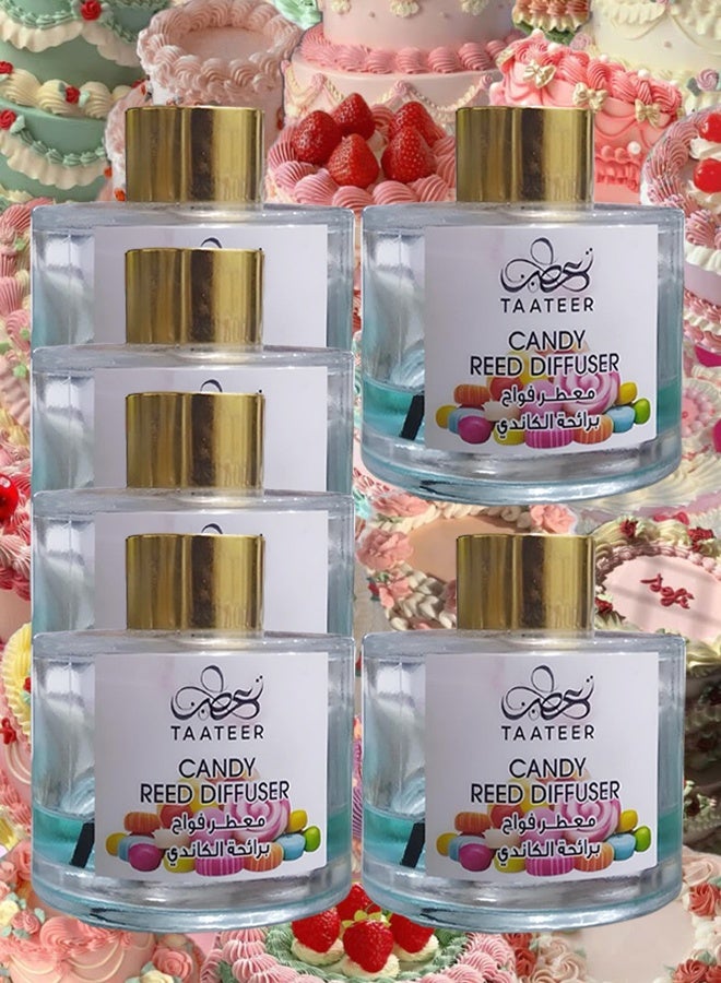 TAATEER 6 Pieces Candy Reed Diffuser - Image 1