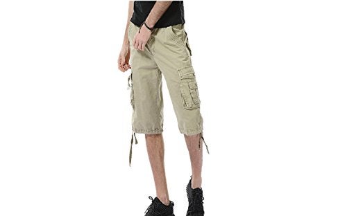 Leward Men's Cotton Twill Cargo Shorts Outdoor Wear Lightweight (US, Numeric, 34, Regular, Regular, Khaki) - Image 5