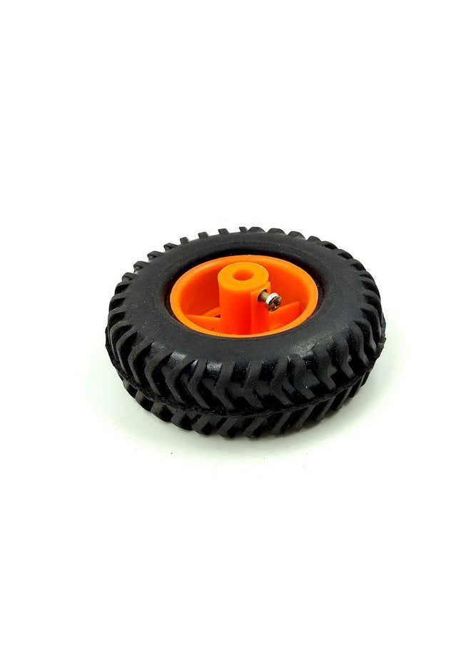 Invento - INVENTO 4 Wheel Car Kit Metal Chassis 260x130x45mm + 200 RPM DC Motor + 80x25 mm Wheel Robot Smart Car DIY - Image 1