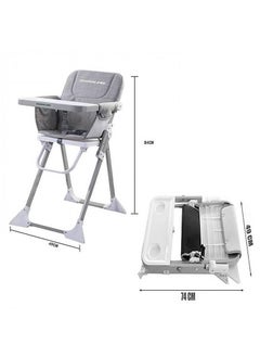 Mamalove Baby dining chair, gray color, 84 x 49 cm  - Image 4