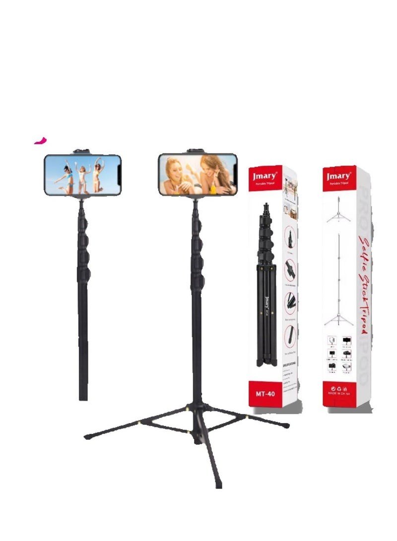Jmary MT-40 2-in-1 Monopod Selfie Stick Tripod - Image 3