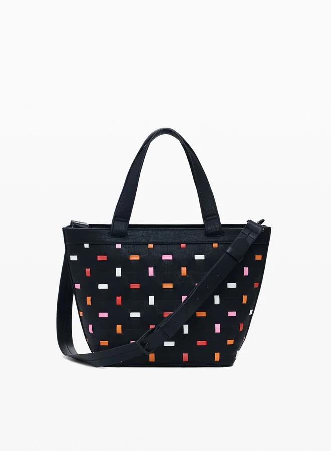 DESIGUAL Cut-Out Shopper Bag