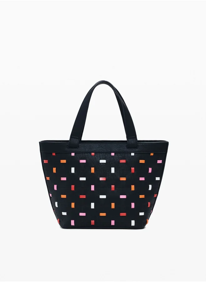 DESIGUAL Cut-Out Shopper Bag