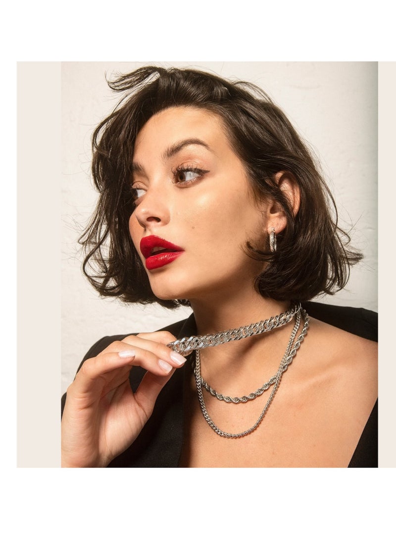 Hip-Hop Punk Necklace Titanium Steel Urban Street Style, Statement Collarbone Chain, Bold & Eye-Catching, Sturdy Stainless Steel Construction, Hip Hop Singer, Couple Necklace - Image 3