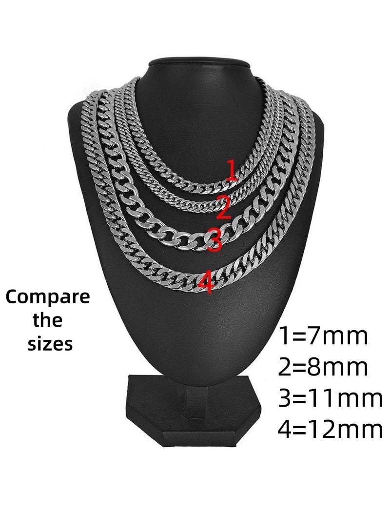 Hip-Hop Punk Necklace Titanium Steel Urban Street Style, Statement Collarbone Chain, Bold & Eye-Catching, Sturdy Stainless Steel Construction, Hip Hop Singer, Couple Necklace - Image 5