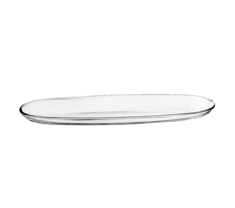 Barski European Glass Oval Serving Tray Platter 16 Long 45 Wide Made in Europe