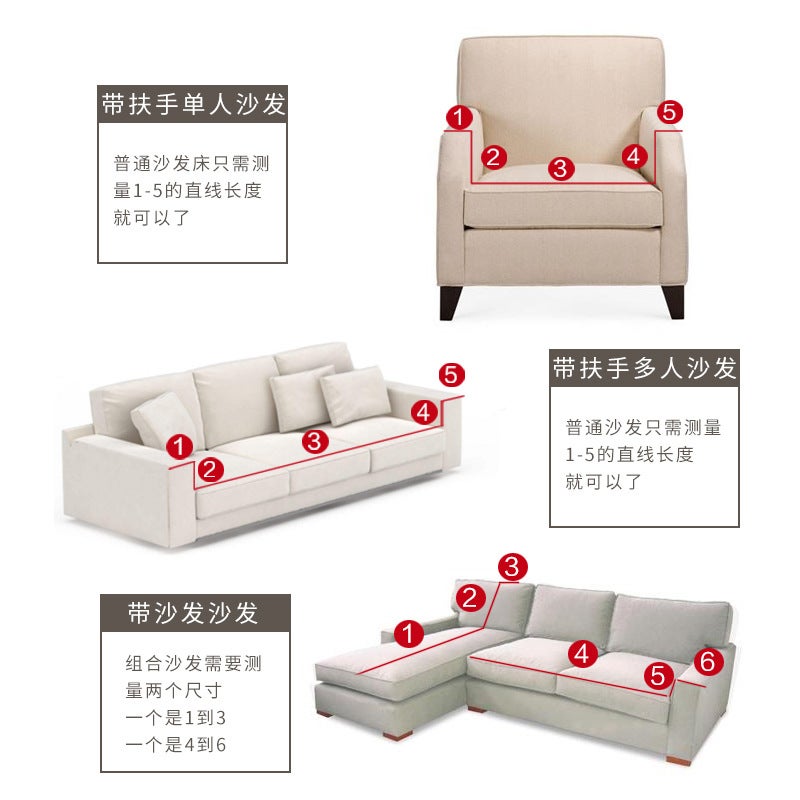 73Hours Corn Grain Fleece Sofa Cover, Full Coverage L-Shaped Chaise Lounge Combination Sofa Cover, Elastic, All-Season , Thickened Elastic - Image 5