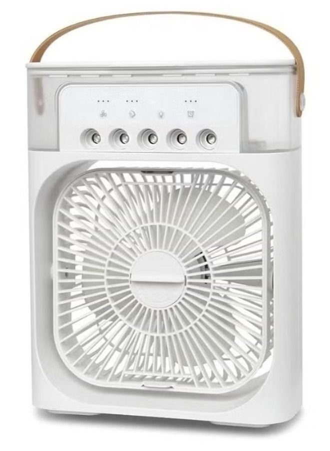 ACLIX Portable Cooling Fan with Large Capacity Mist Spray for Water Tank Humidifier with 3 Speeds and Portable Fan with USB Charging - Image 1