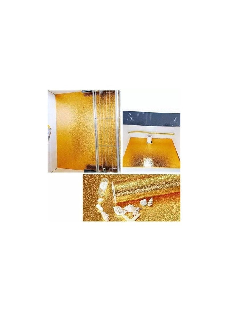 Spaceshoop Golden foil Sticker grainy texture length 5 meters width 60 cm large size fireproof - Image 3