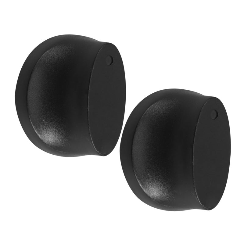 2Pcs Black Plastic Stove Knobs Replacement for Gas Range Oven Microwave Rice Cooker Easy Install - Image 2
