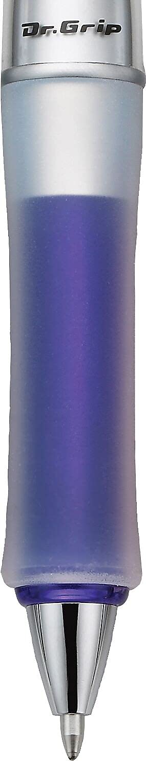 PILOT Dr. Grip Center of Gravity Refillable & Retractable Ballpoint Pen, Medium Point, Navy Grip, Black Ink, Single Pen (36181) - Image 4