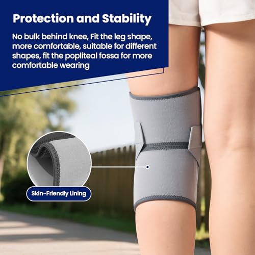 JOMVD Knee Brace for Knee Pain, Meniscus Tear, Adjustable Knee Support with Side Spring Stabilizers for Meniscus Tear, Arthritis, Patella Stability, Knee Pain Relief, Women and Men,X-Large - Image 5