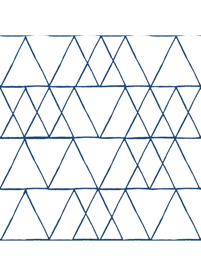 NuWallpaper Nus4381 Harris Peel & Stick Wallpaper Indigo  - Image 1
