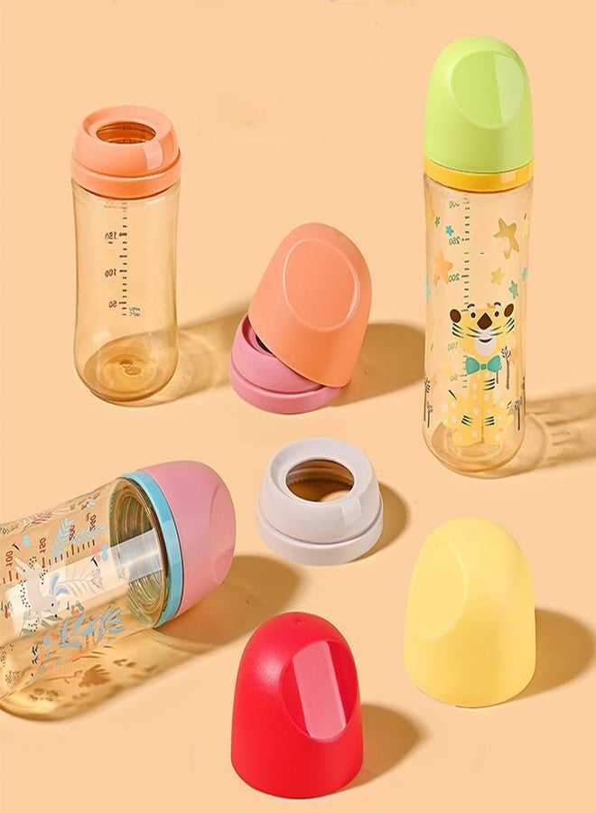 ROMIRUS Baby Bottle Replacement Caps Compatible with Pigeon 3rd Generation PPSU/PP/Glass Wide Neck Nursing Bottles, 3 Pack (Sent in Random Color) - Image 5