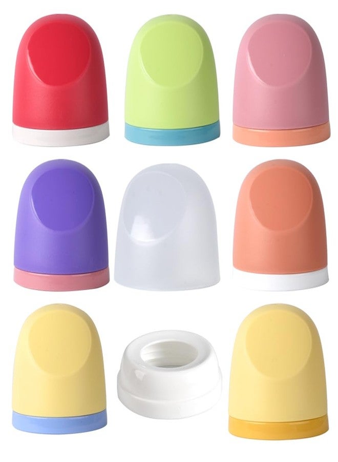 ROMIRUS Baby Bottle Replacement Caps Compatible with Pigeon 3rd Generation PPSU/PP/Glass Wide Neck Nursing Bottles, 3 Pack (Sent in Random Color) - Image 2