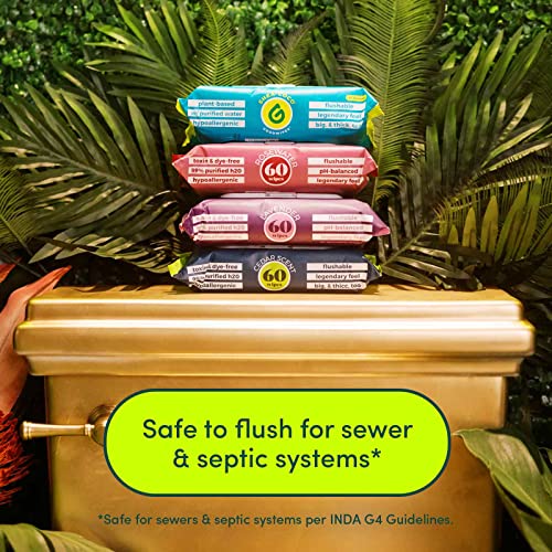 Goodwipes Flushable Wipes – Made with Vitamin E & Aloe – Soft, Individually Wrapped Butt & Feminine Cloths for On-the-Go & Travel Use – Largest Adult Toilet Towelettes – Shea-Coco, 1 pack, 32 count - Image 5
