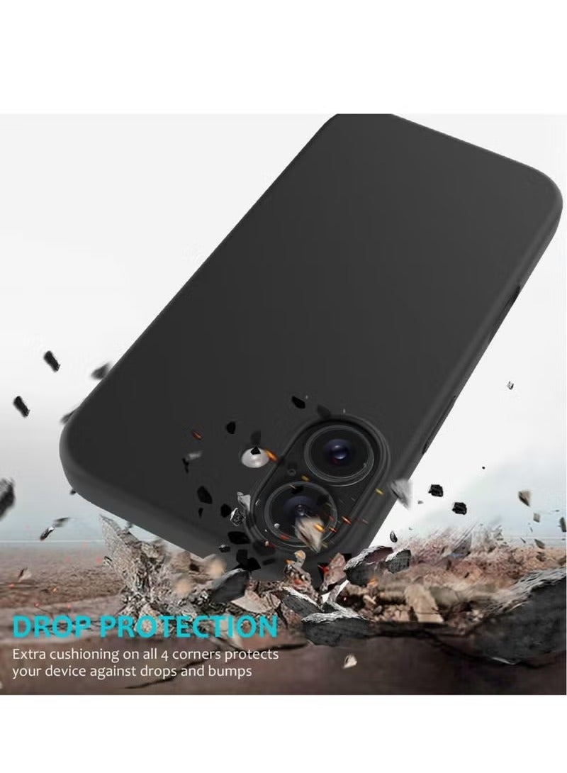 MIGOFAST iPhone 16 Plus Slim Fit Matte Black TPU Case  Soft Shock Resistant Silicone Protective Cover - Image 5
