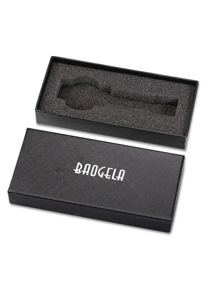 BAOGELA Japanese movement 50 meters waterproof calendar business casual stainless steel men's quartz watch 22801B - Image 5