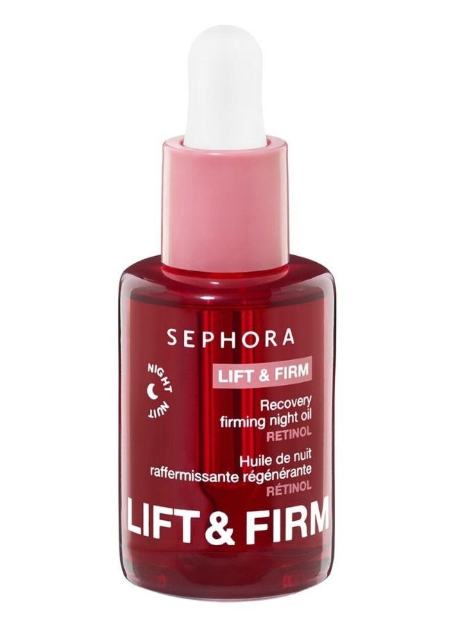 SEPHORA - SEPHORA COLLECTION Lift & Firm Recovery Firming Night Oil with Retinol – 30ml - Image 1