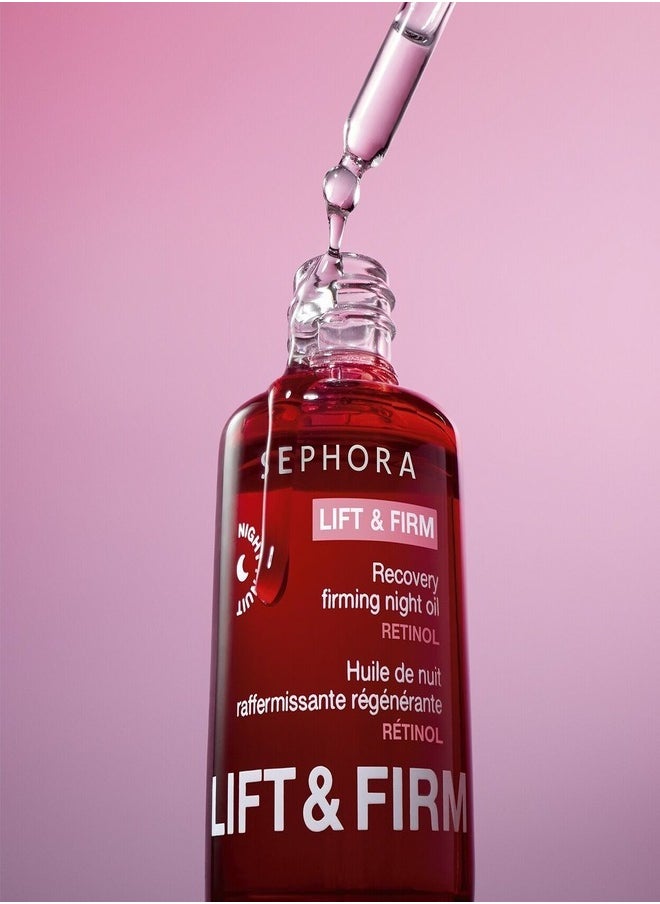 SEPHORA - SEPHORA COLLECTION Lift & Firm Recovery Firming Night Oil with Retinol – 30ml - Image 1