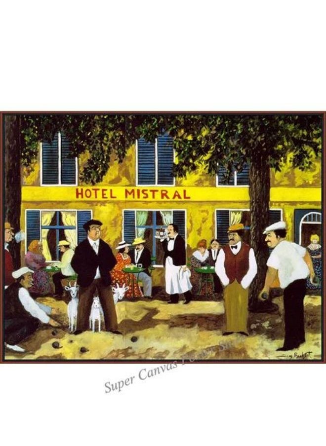 Generic - (Assembly frame) Funny Cooker Chef Making Sushi Martini Print Poster Canvas Painting Humorous Guy Buffet Abstract Wall Art Kitchen Decoration - Image 1