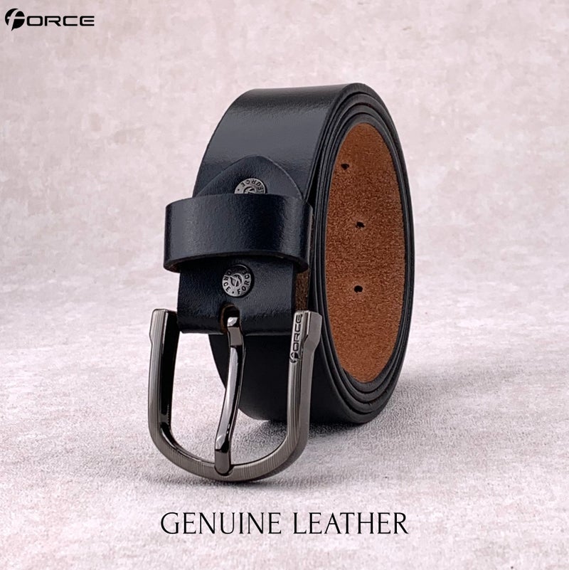 فورس حزام جلد طبيعي تيمبر (أسود) من جلد ميلانو - Image 3