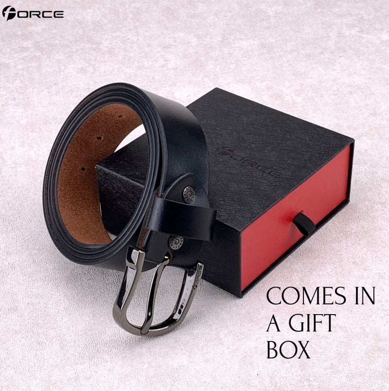 فورس حزام جلد طبيعي تيمبر (أسود) من جلد ميلانو - Image 4