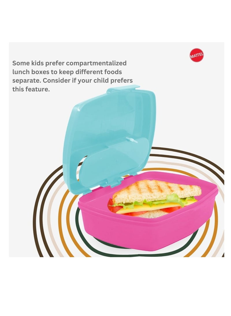 STOR Stor Funny Sandwich Box with Cutlery, Barbie BB22  - Image 3
