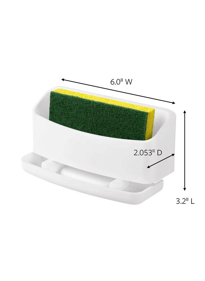 Command Under Sink Sponge Caddy White 1Caddy 4Strips 2Pack Organize Damagefree  - Image 3