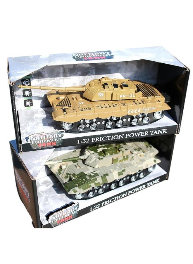 Generic Remote Control Tank Camouflage Tank Toy Car Children's Electric Remote Control Large Four-way Simulation Tank Car Boy Toy-Color:Four-way Remote Control With Handle  - Image 5