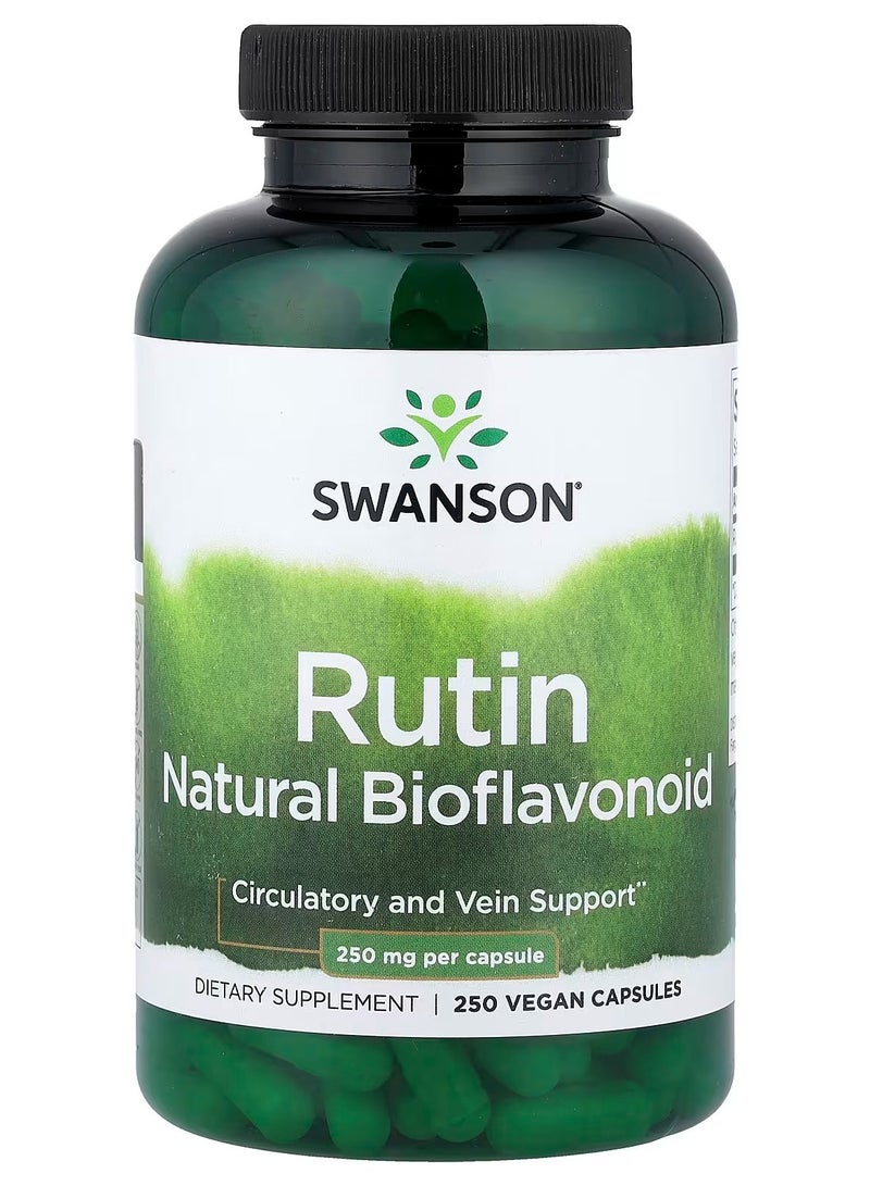 Swanson, Rutin, Natural Bioflavonoid, 250 mg, 250 Vegan Capsules