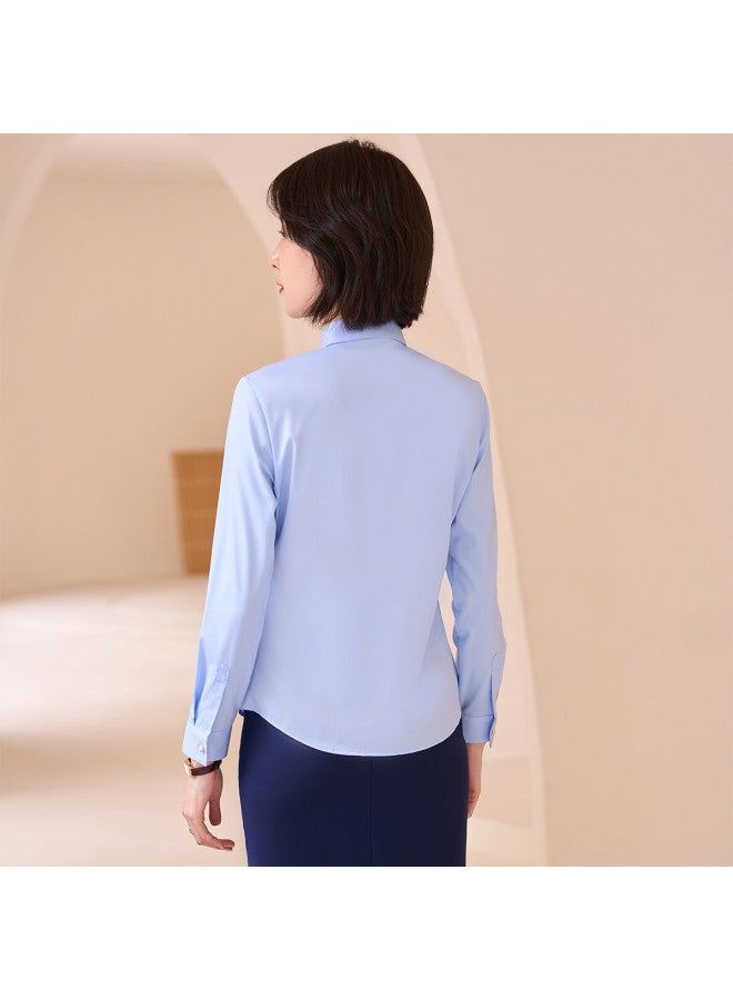 ROMON Four-Season Long Sleeve Shirt For Women, Business Formal Office Commuting Professional Workwear With Triple Protection - Image 4