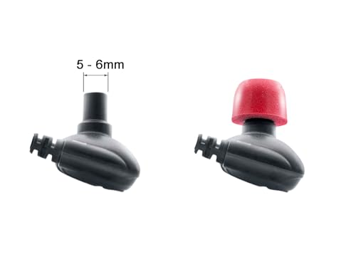 Klowcok Memory Foam Replacement Earbud Tips for KZ ZS10 Pro X ZSN, Sennheiser IE 200, TV Headset, IEM Earphones, in Ear Headphone Tips. 3 Pairs-Small/Medium/Large, Red - Image 3