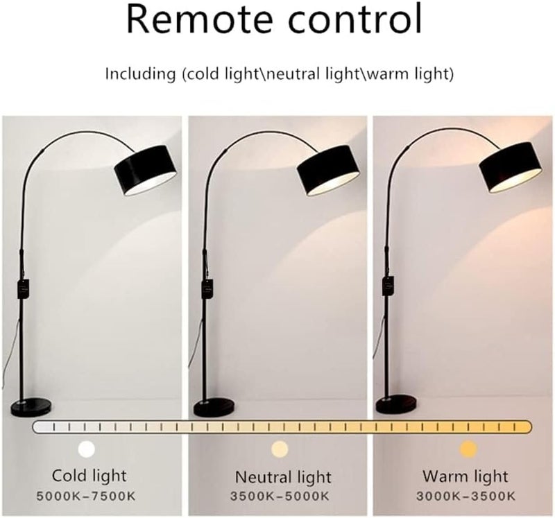 Sharpdo Floor Lamp, Nordic Style Standing Lamp With Remote Controller, Adjustable Color Temperature Led Lighting For Living Room & Bedroom - Image 5