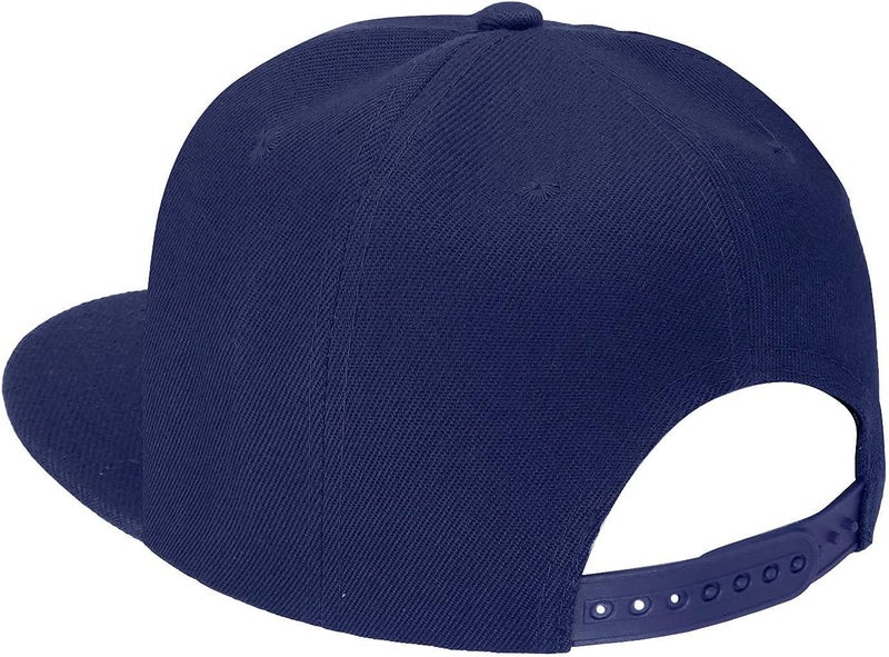 Falari Classic Snapback Hat Cap Hip Hop Style Flat Bill Blank Solid Color Adjustable Size - Image 4
