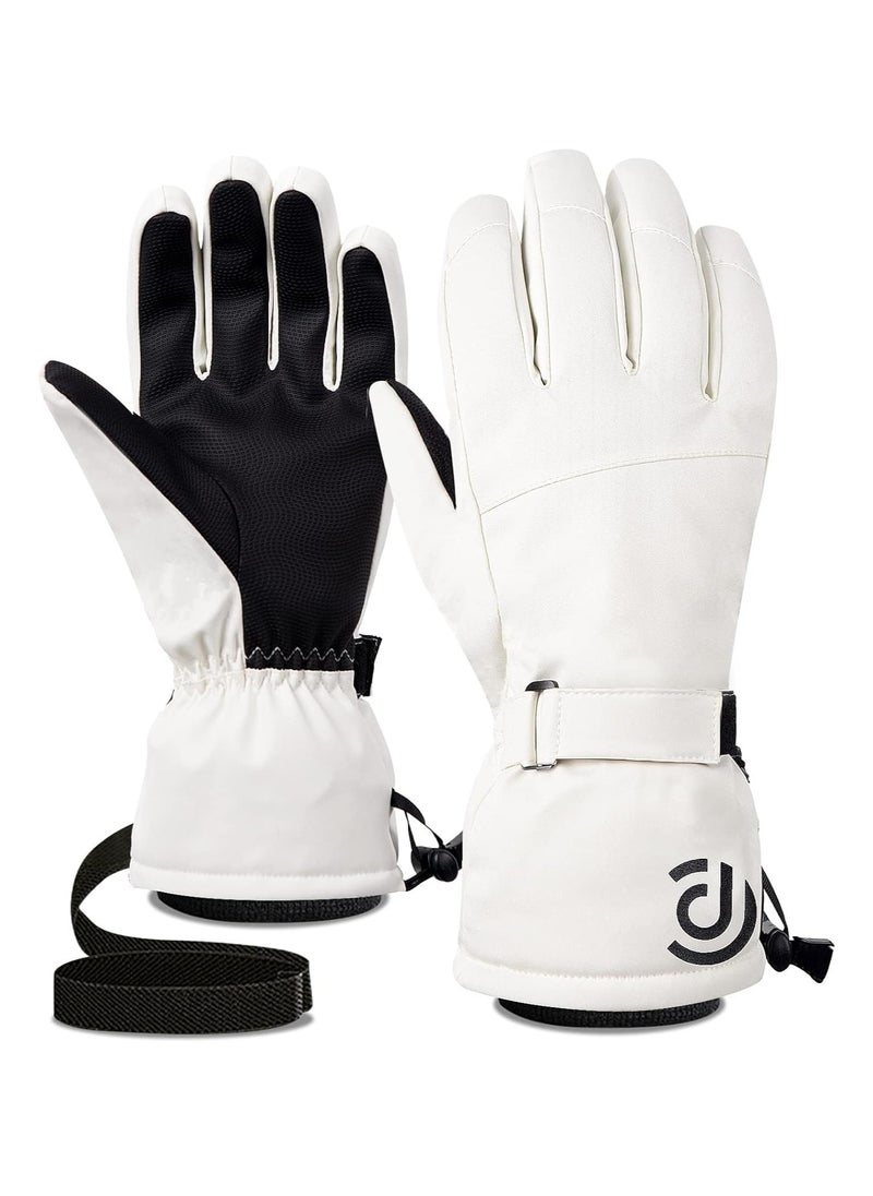 KASTWAVE Cycling Gloves, Bicycling Gloves, Anti Slip Shock Absorbing Men Women Winter Cycling Gloves Three Fingers Touch-Screen Fleece 100% Waterproof Winter Gloves  - Image 1