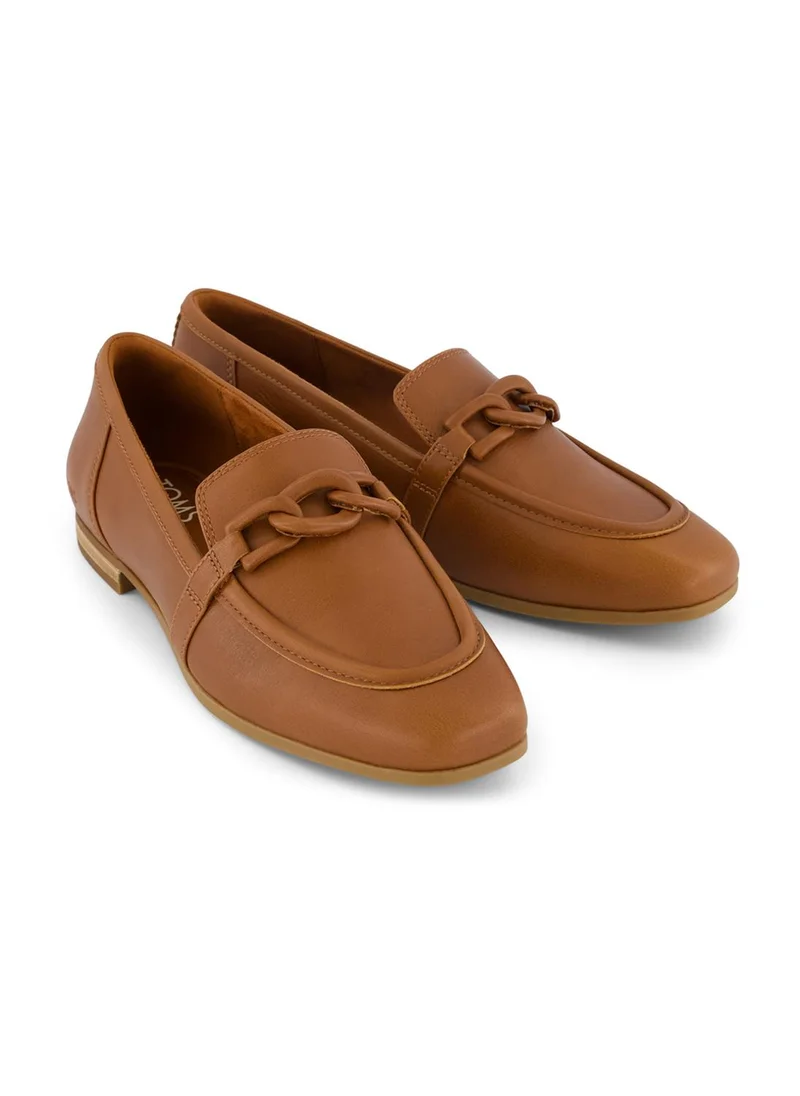 تومس Toms Womens 10022593 Slip-On Chain Loafer Shoes, Brown