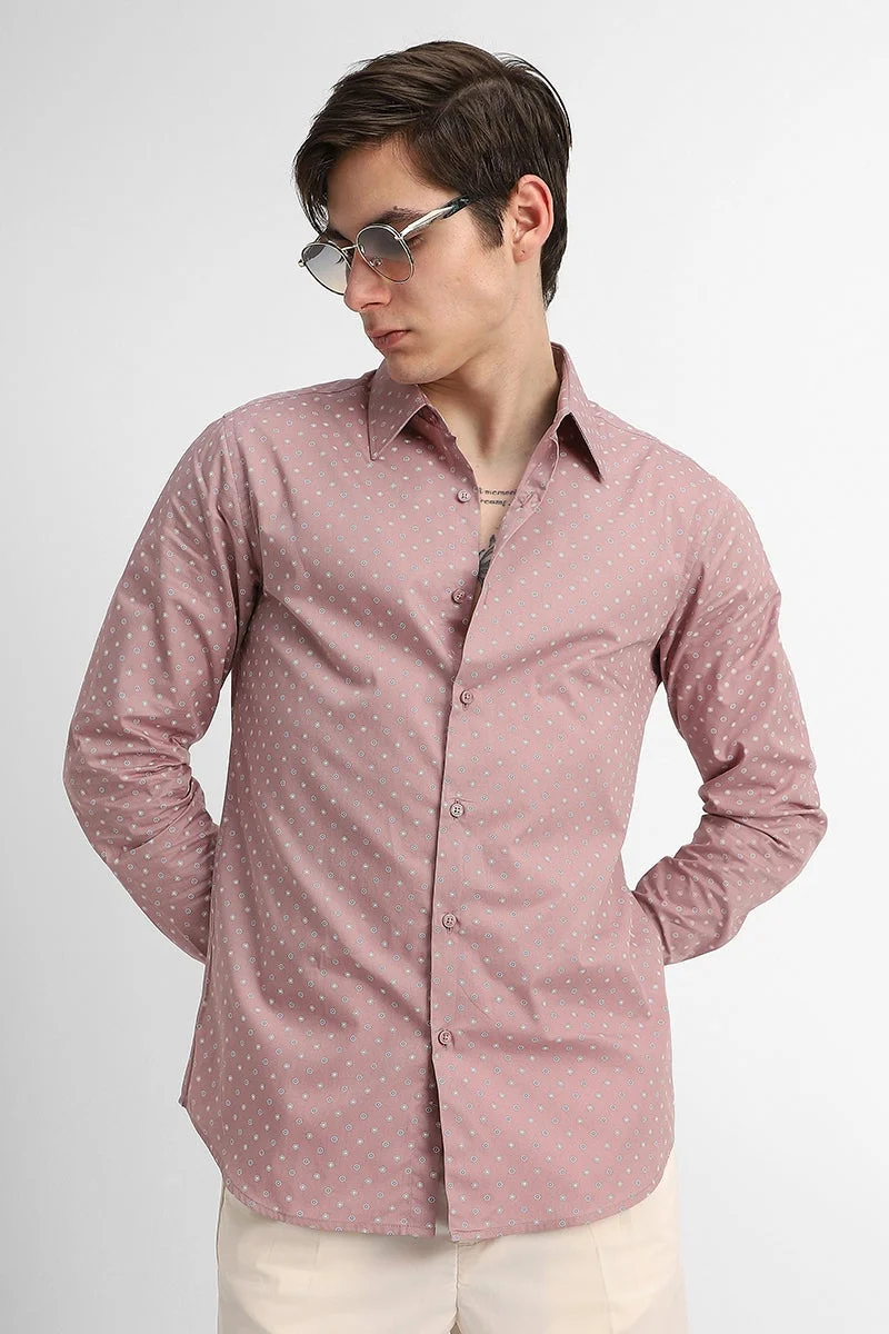 SNITCH Slim Fit 100% Cotton Motifs print Shirt