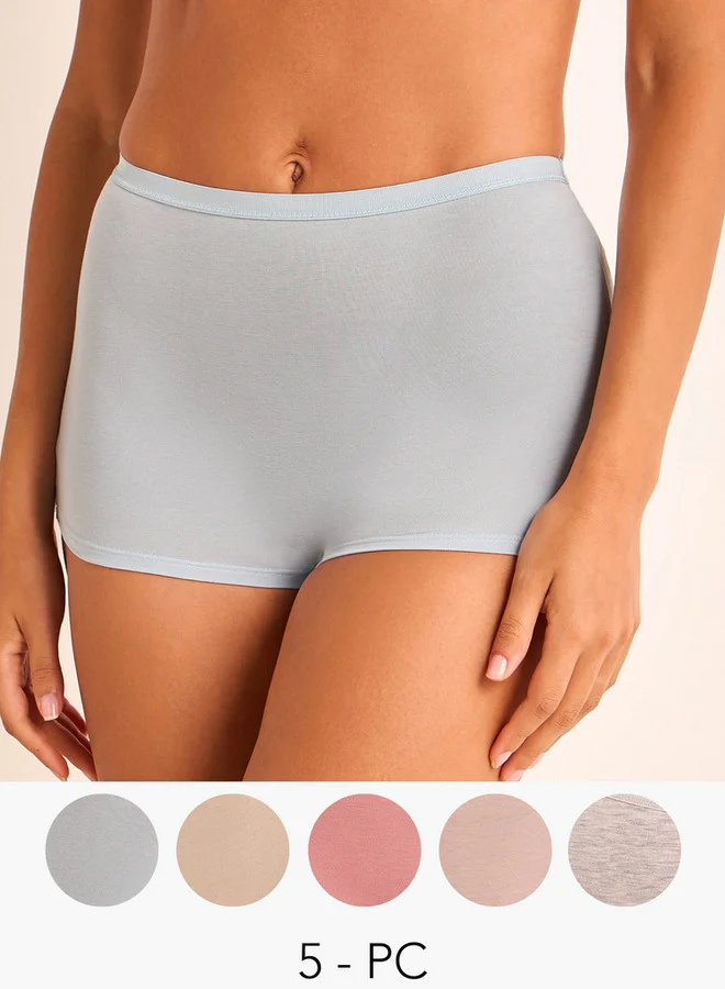 سبلاش فيڤ Set of 5 - Boyshort Briefs Bow Detail