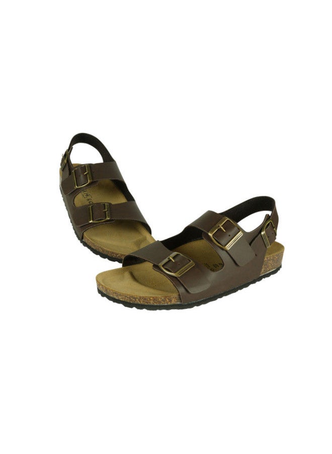 BiOCHIC - Biochic Mens Back Strap Sandal 012-397 1810-Maroon - Image 1