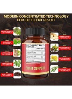 9in1 Brain Support Supplement - Concentrated Ashwagandha Root, Gotu Kola Powder, Bacopa Monnieri Powder and More - 90 Capsules - 3-Month Supply - pzsku/Z5BE5A54A6F23A0A836D9Z/45/_/1739864044/2fac9f07-6097-4cb3-a9b2-b8f457813f62