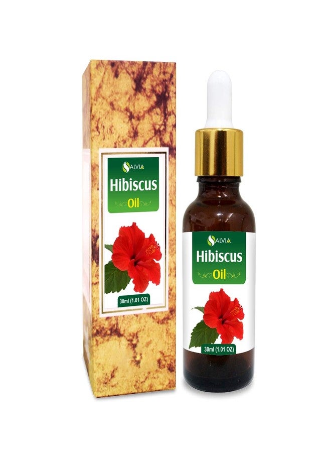 Salvia Hibiscus Oil (Hibiscus Sabdariffa L) Therapeutic Essential Oil by Salvia Amber Bottle 100% Natural Uncut Undiluted Pure Cold Pressed Oil (1.01 floz with dr) - Image 2