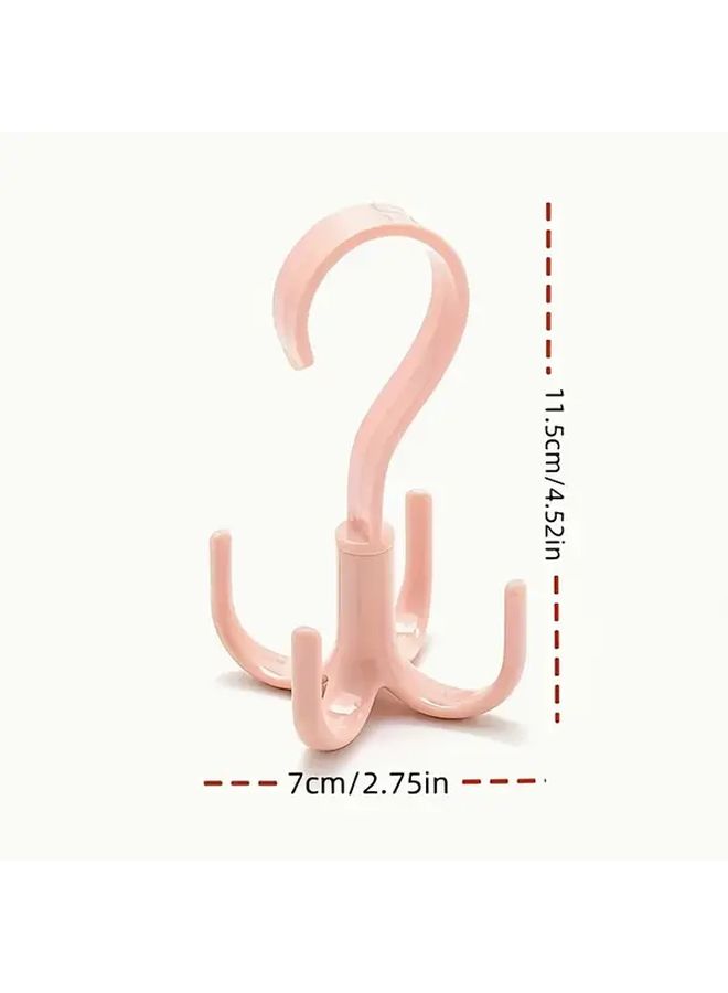Blue 360 Degree Rotating Hook Hanger Multi Functional Four Claw Organizer - Image 3